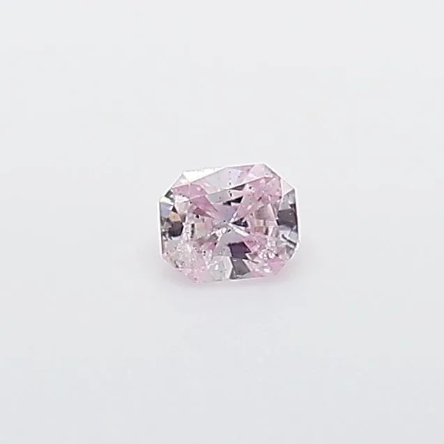 0.08 Carat Radiant Fancy Pink Natural Diamond