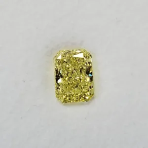 1.04 Carat Radiant Fancy Intense Yellow SI2 Natural Diamond