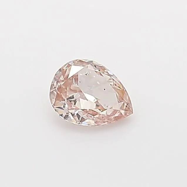 0.2 Carat Pear Fancy Pink SI2 Natural Diamond