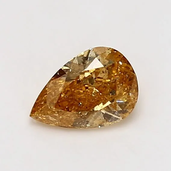 0.83 Carat Pear Fancy Yellow Natural Diamond
