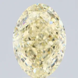 5.83 Carat Oval Fancy Light Yellow VS2 Natural Diamond