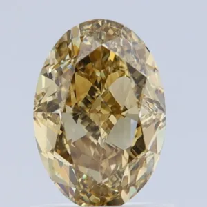 1.3 Carat Oval Fancy Yellow VS1 Natural Diamond