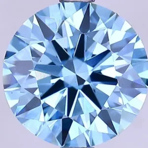 2.38 Carat Round Fancy Vivid Blue VS1 Lab Diamond