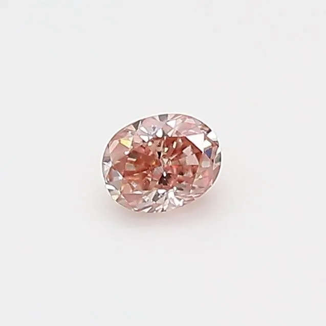0.13 Carat Oval Fancy Intense Pink Natural Diamond