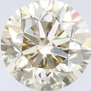 0.63 Carat Round Fancy Light Brown Natural Diamond