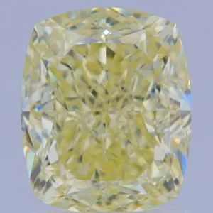 2.02 Carat Cushion Brilliant Fancy Yellow VS2 Natural Diamond