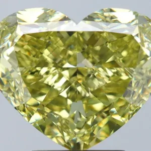 5.01 Carat Heart Fancy Yellow VS2 Natural Diamond