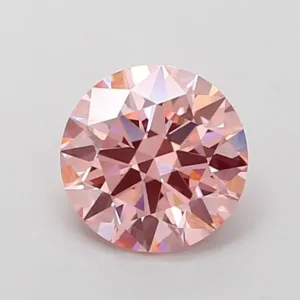 1.51 Carat Round Fancy Vivid Pink VS1 Lab Diamond