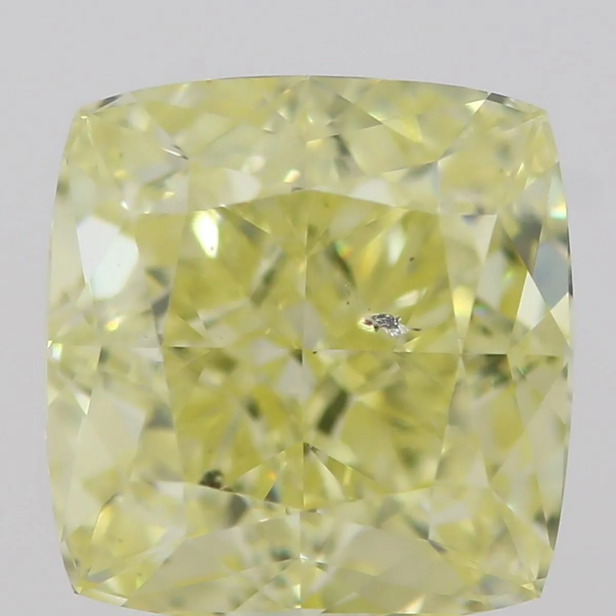 1.11 Carat Cushion Brilliant Fancy Yellow SI1 Natural Diamond