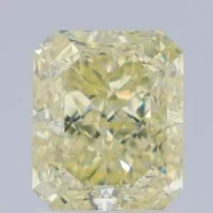 1.57 Carat Radiant Fancy Light Yellow VS1 Natural Diamond