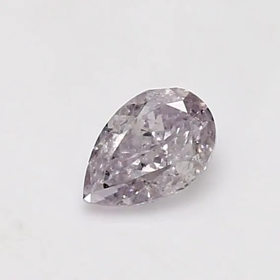 0.52 Carat Pear Fancy Light Pink I1 Natural Diamond