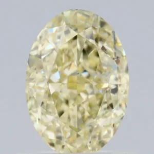 1.02 Carat Oval Fancy Light Yellow VS2 Natural Diamond