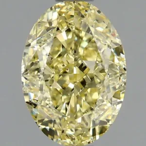 1.51 Carat Oval Fancy Yellow SI1 Natural Diamond