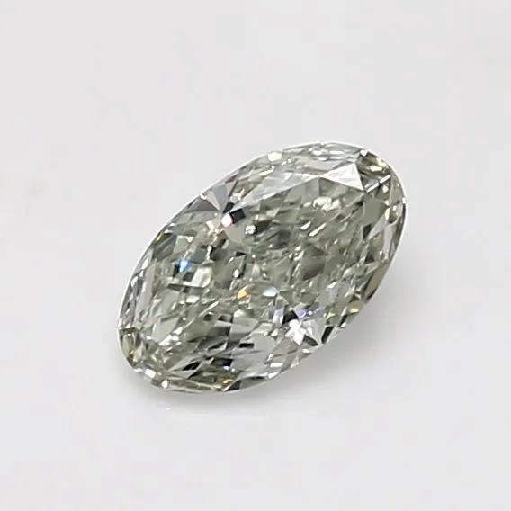 0.55 Carat Oval Fancy Light Green VS2 Natural Diamond