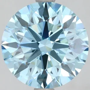 3.4 Carat Round Fancy Vivid Blue VS1 Lab Diamond