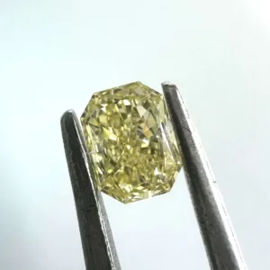0.23 Carat Radiant Fancy Yellow Natural Diamond