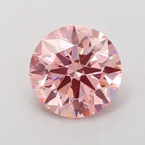 1.62 Carat Round Fancy Vivid Pink VS1 Lab Diamond