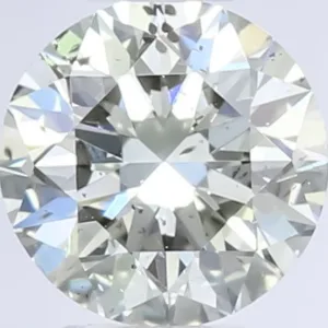 0.51 Carat Round Fancy Light Yellow Natural Diamond
