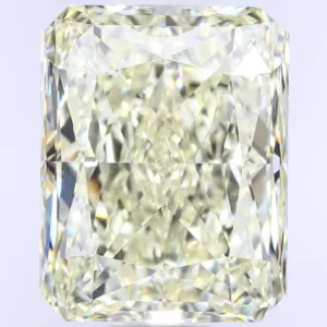 3.37 Carat Radiant Fancy Light Yellow VS2 Natural Diamond