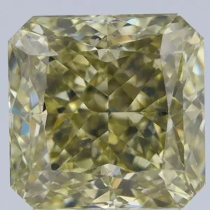 2.64 Carat Square Fancy Yellow VS2 Natural Diamond