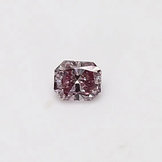 0.13 Carat Radiant Fancy Pink Natural Diamond