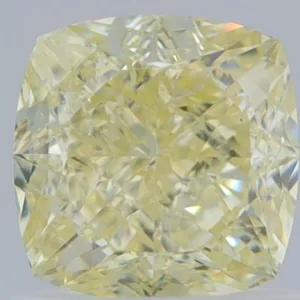 1.2 Carat Cushion Modified Fancy Light Yellow VS2 Natural Diamond