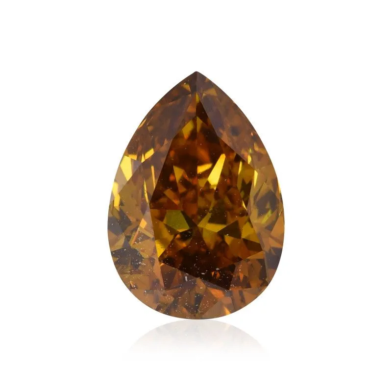1.6 Carat Pear Fancy Deep Yellow SI2 Natural Diamond
