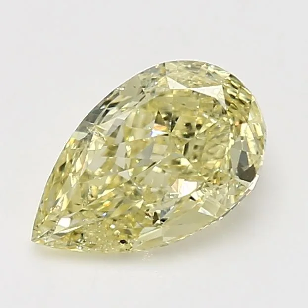 2.01 Carat Pear Fancy Light Yellow SI2 Natural Diamond