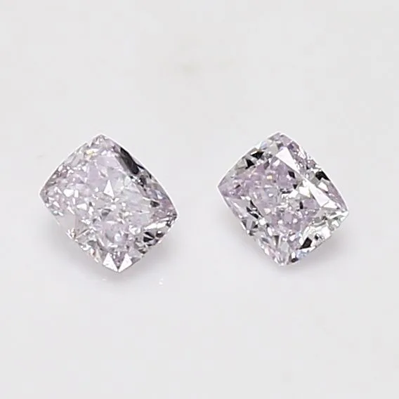 0.19 Carat Cushion Brilliant Light Pink VVS2 Natural Diamond