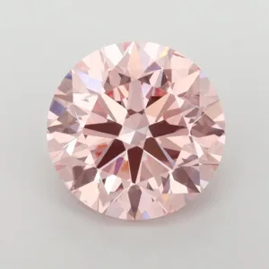 3 Carat Round Fancy Intense Pink VS2 Lab Diamond