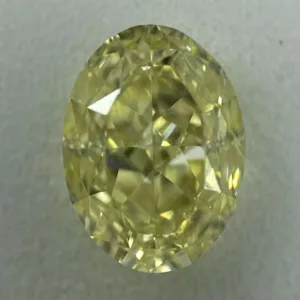 1.04 Carat Oval Fancy Light Yellow VVS1 Natural Diamond