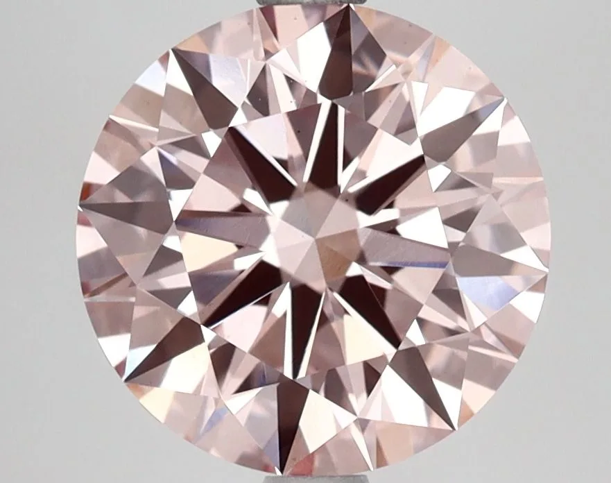 3.05 Carat Round Fancy Intense Pink VS1 Lab Diamond 1 3.05 Carat Round Fancy Intense Pink VS1 Lab Diamond