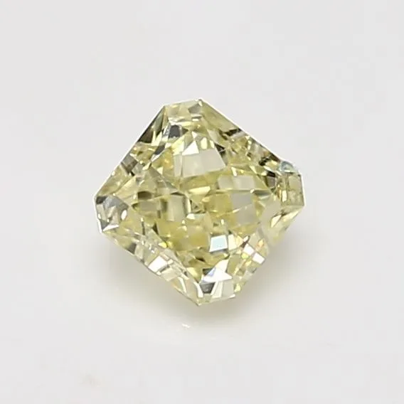 0.7 Carat Radiant Fancy Light Yellow VVS2 Natural Diamond