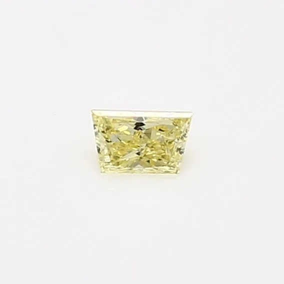 0.16 Carat Tapered Baguette Fancy Yellow VS2 Natural Diamond