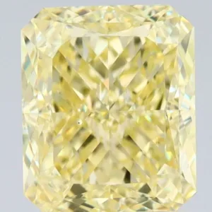 1.5 Carat Radiant Fancy Yellow VVS1 Natural Diamond