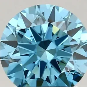 1.39 Carat Fancy Vivid Blue VS2 ROUND Lab Diamond
