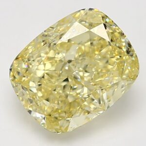 5.07 Carat Cushion Brilliant Fancy Yellow IF Natural Diamond
