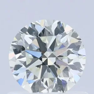 0.7 Carat Round Faint Green VS2 Natural Diamond