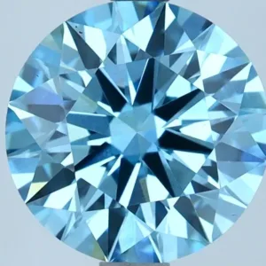 2.65 Carat Round Fancy Vivid Blue VS1 Lab Diamond