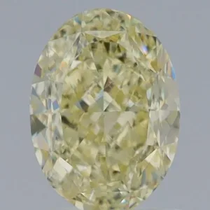 1.3 Carat Oval Fancy Light Yellow VS1 Natural Diamond
