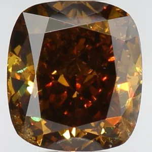 1.02 Carat Cushion Modified Fancy Dark Brown Natural Diamond