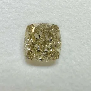 1.53 Carat Cushion Modified Fancy Yellow VVS2 Natural Diamond