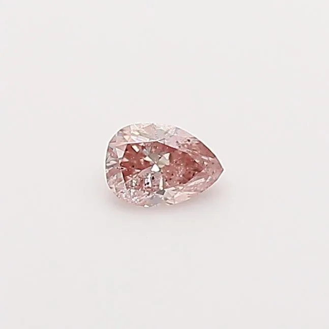 0.07 Carat Pear Fancy Pink Natural Diamond