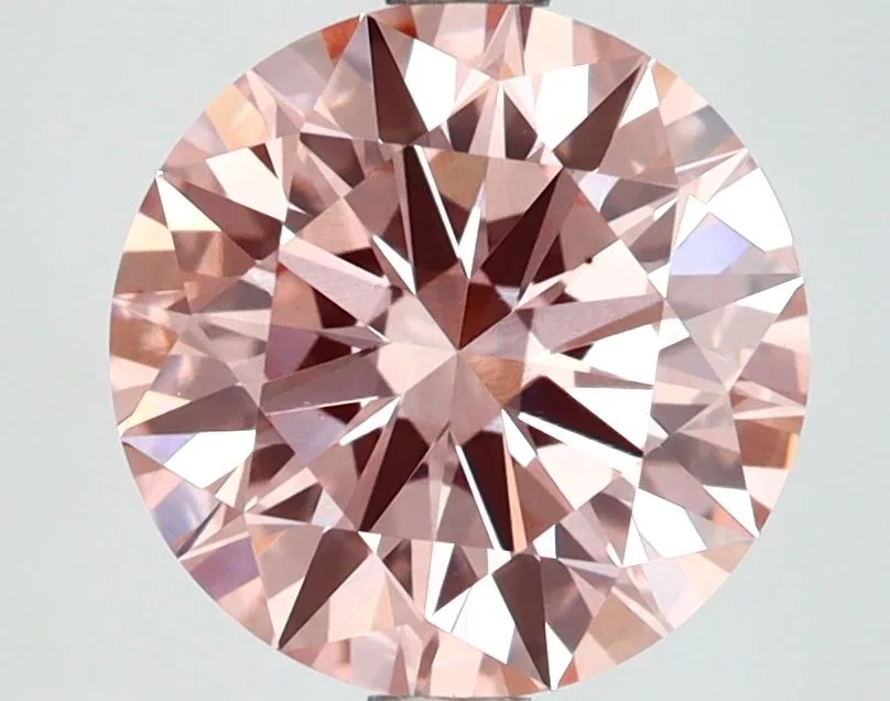 2.5 Carat Round Fancy Intense Pink VS1 Lab Diamond 1 2.5 Carat Round Fancy Intense Pink VS1 Lab Diamond