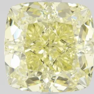 2 Carat Fancy  Yellow VS1 CUSHION BRILLIANT Diamond