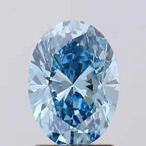 1.67 Carat Oval Fancy Vivid Blue VS1 Lab Diamond