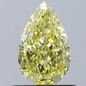 1 Carat Pear Fancy Yellow VS1 Natural Diamond