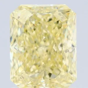 1.5 Carat Radiant Fancy Yellow VVS2 Natural Diamond