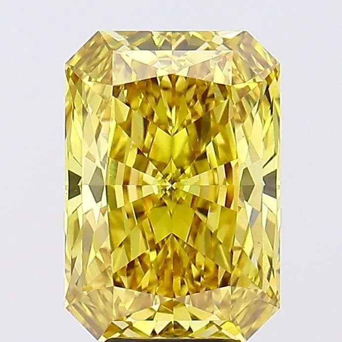 6.01 Carat Radiant Fancy Vivid Yellow VS1 Lab Diamond 1 6.01 Carat Radiant Fancy Vivid Yellow VS1 Lab Diamond