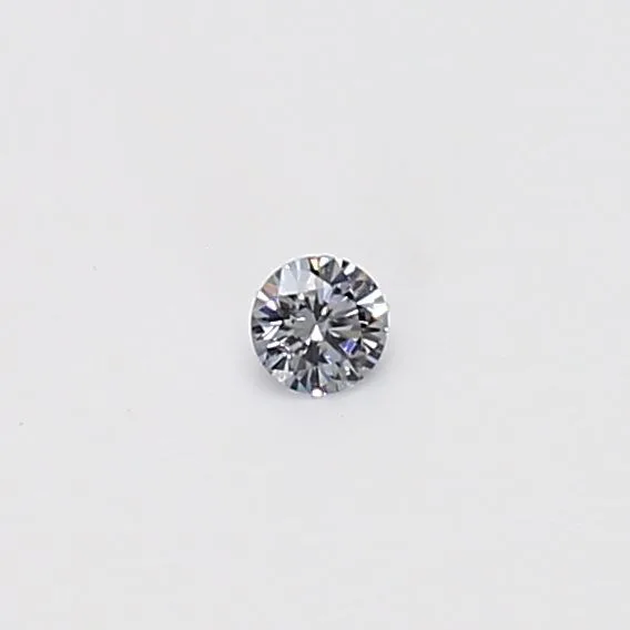 0.05 Carat Round Fancy Light Gray Blue SI1 Natural Diamond